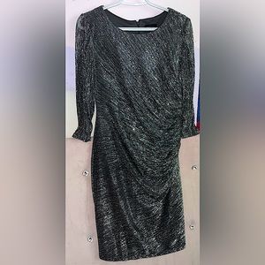 Laura Sparkly Silver Sequin Dress